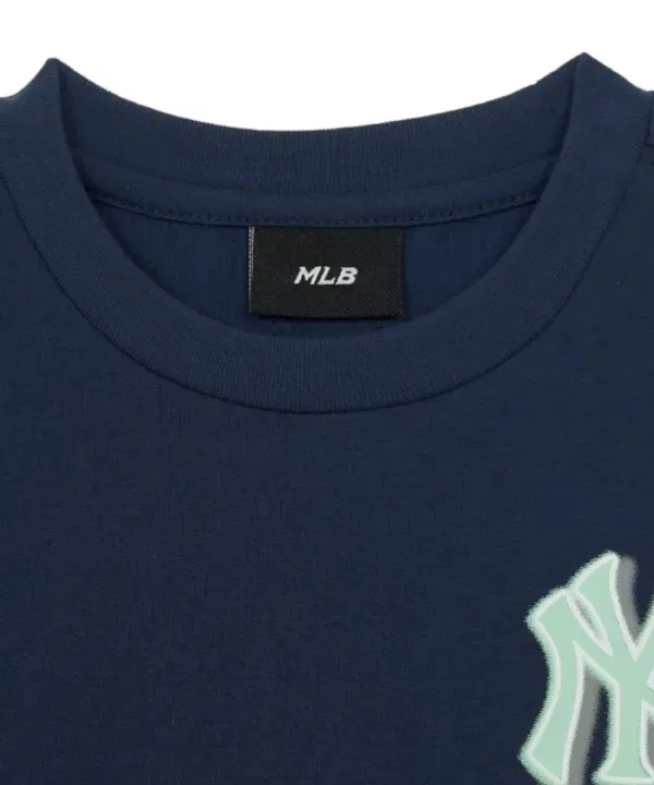 Футболка с принтом Sportive Monogram, Mlb Kids, Navy — фото 3