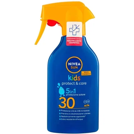 Солнцезащитный спрей для детей 5 в 1 SPF30 Nivea Sun Kids Protect Care