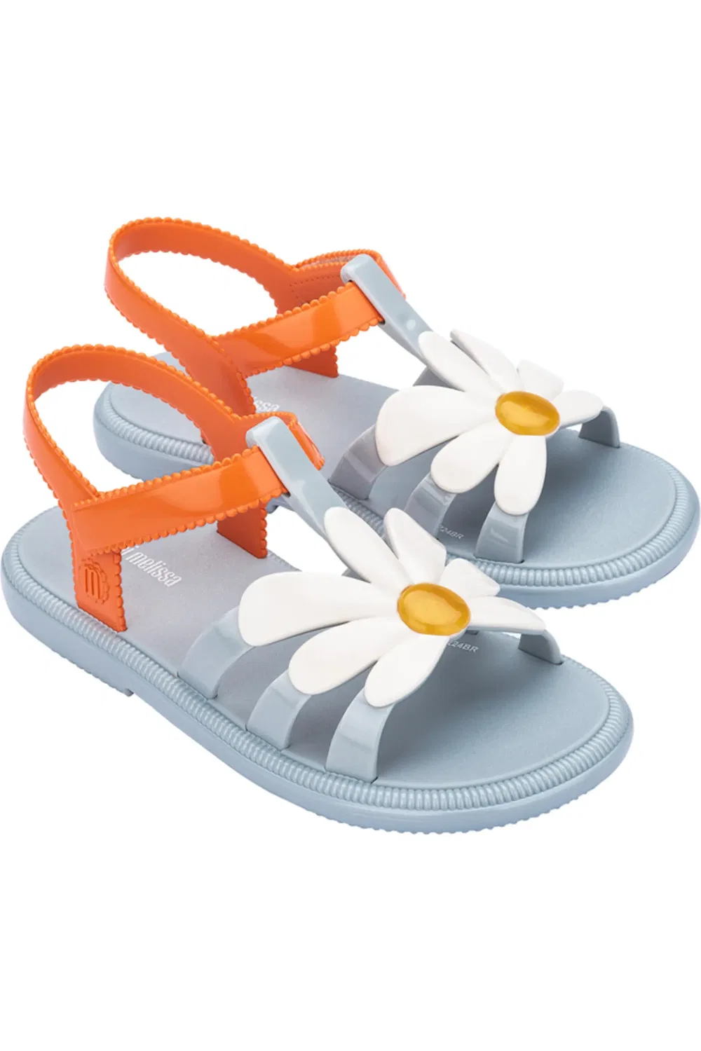 Детские сандалии с цветочным верхом Mini Hip Bloomy Mini Melissa, синий/оранжевый