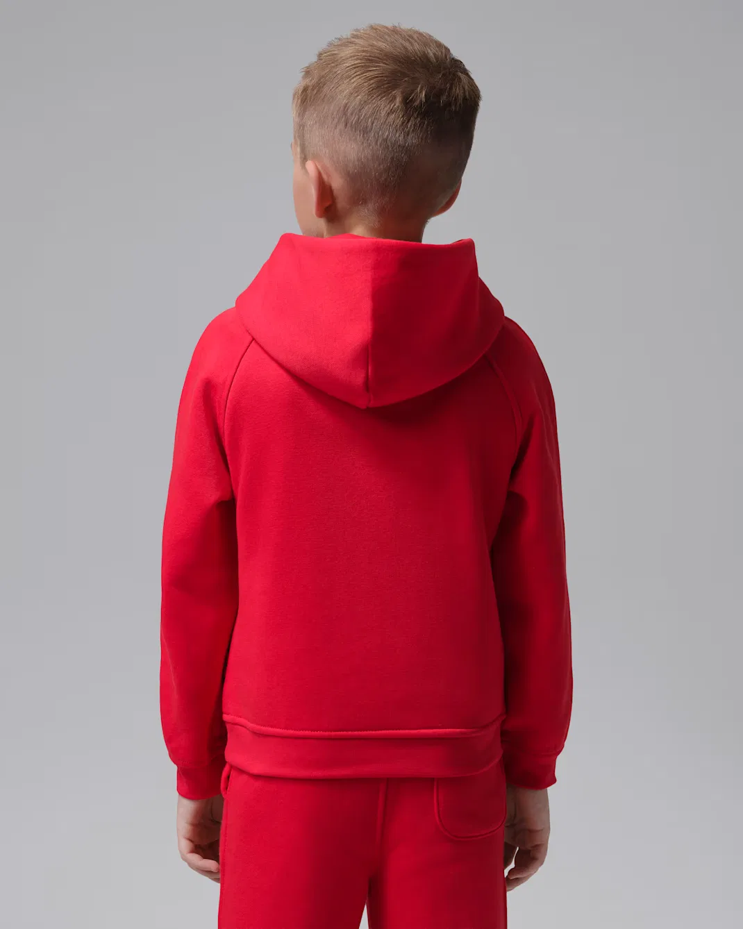 Детская толстовка с капюшоном Jordan Brooklyn Fleece, University Red — фото 2