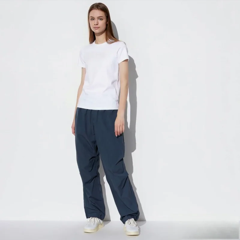 Футболка Uniqlo с U-образным вырезом, белый — фото 2