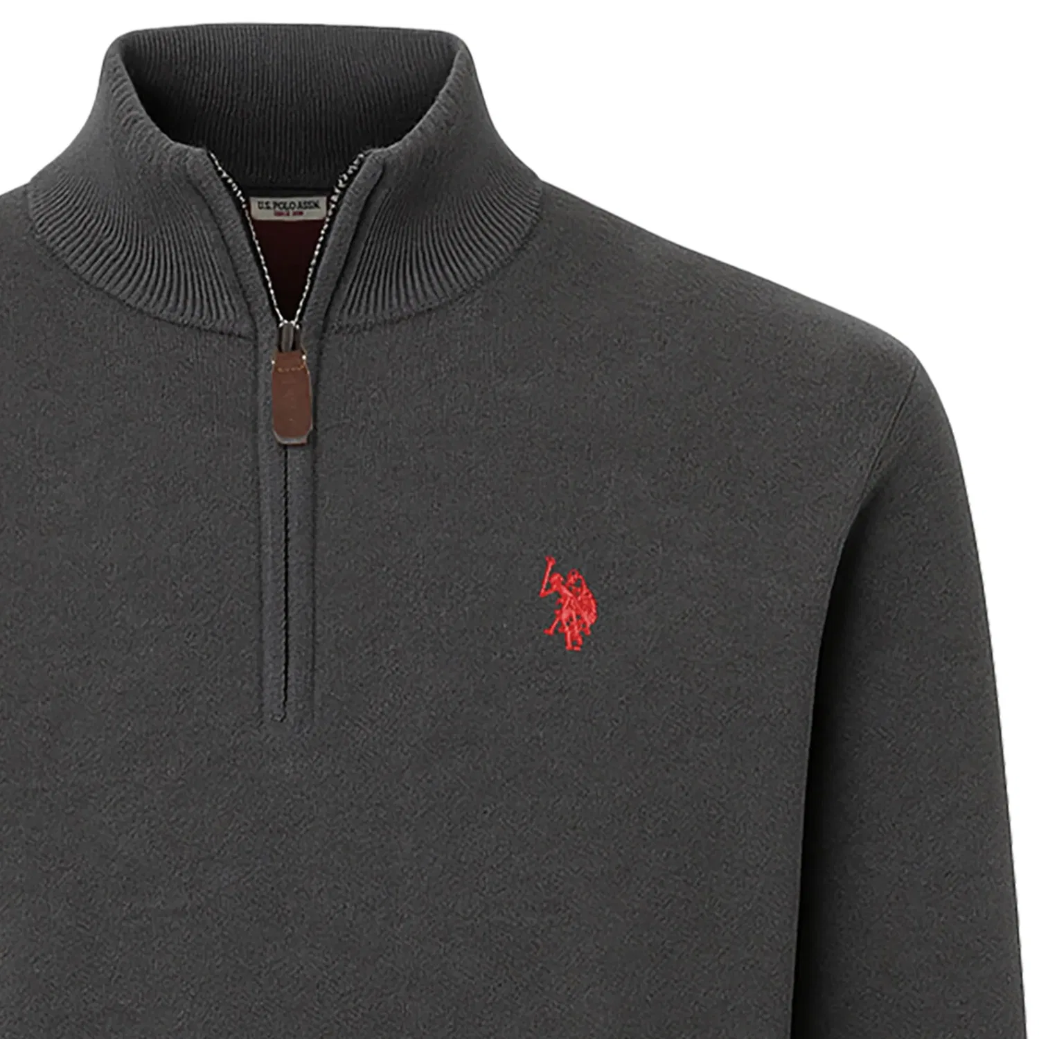 Пуловер вязаный, темно-серый U.S. Polo Assn. — фото 2