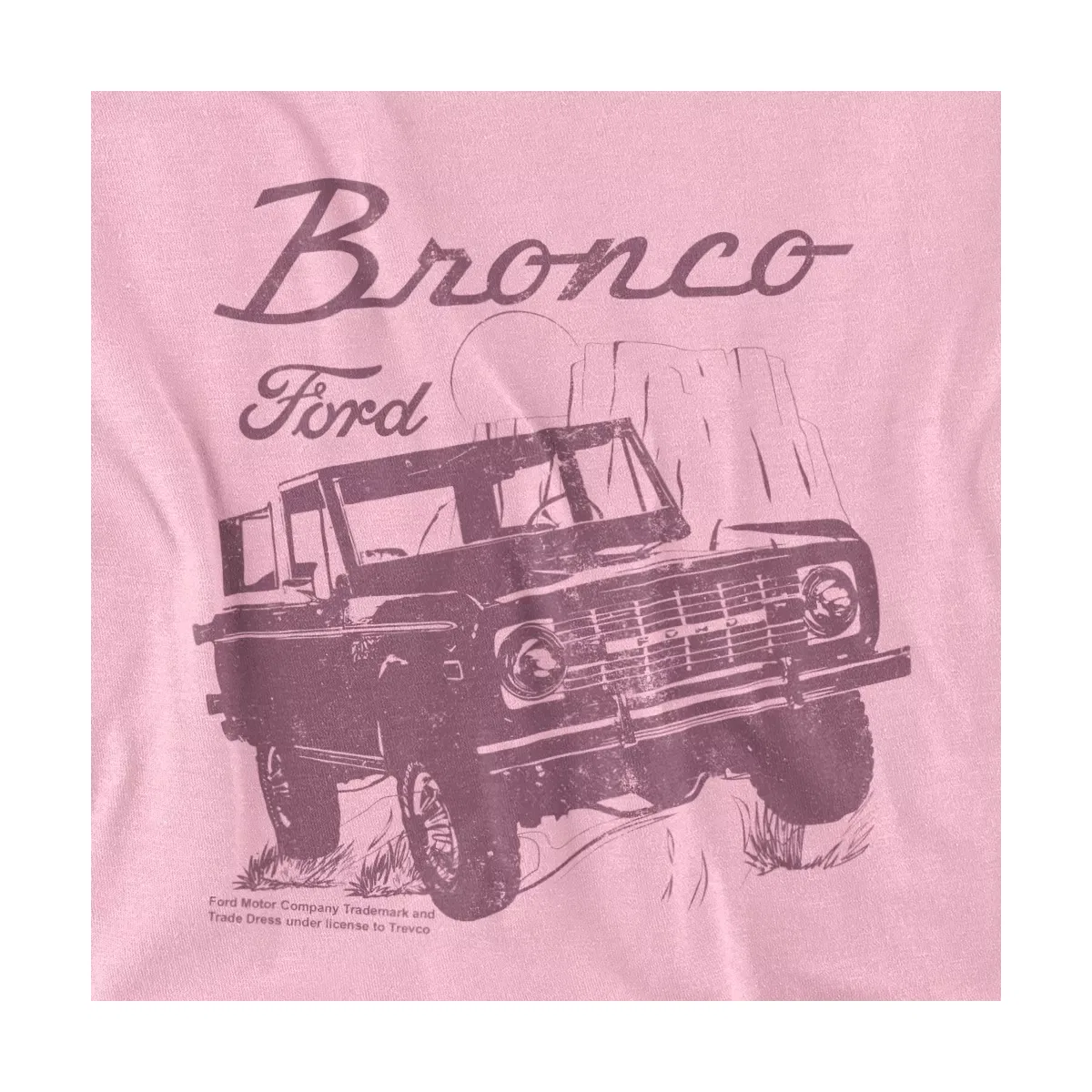Детское боди для младенцев с принтом Ford Bronco Wild West, Ford, Pink — фото 2
