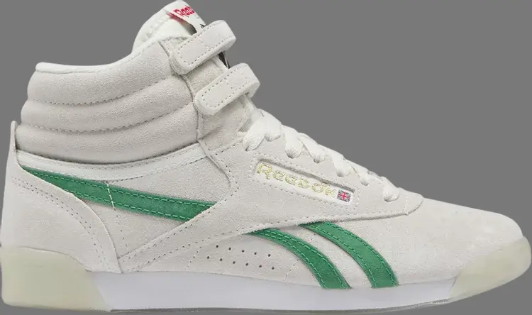 

Кроссовки wmns freestyle high 'human rights now! - chalk green' Reebok, серый