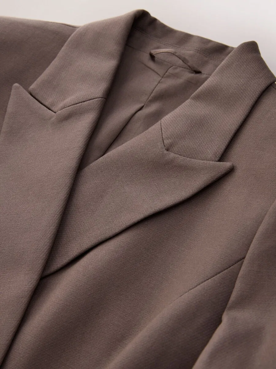 Пиджак Next Blazer 'N. Premium' коричневого цвета — фото 3