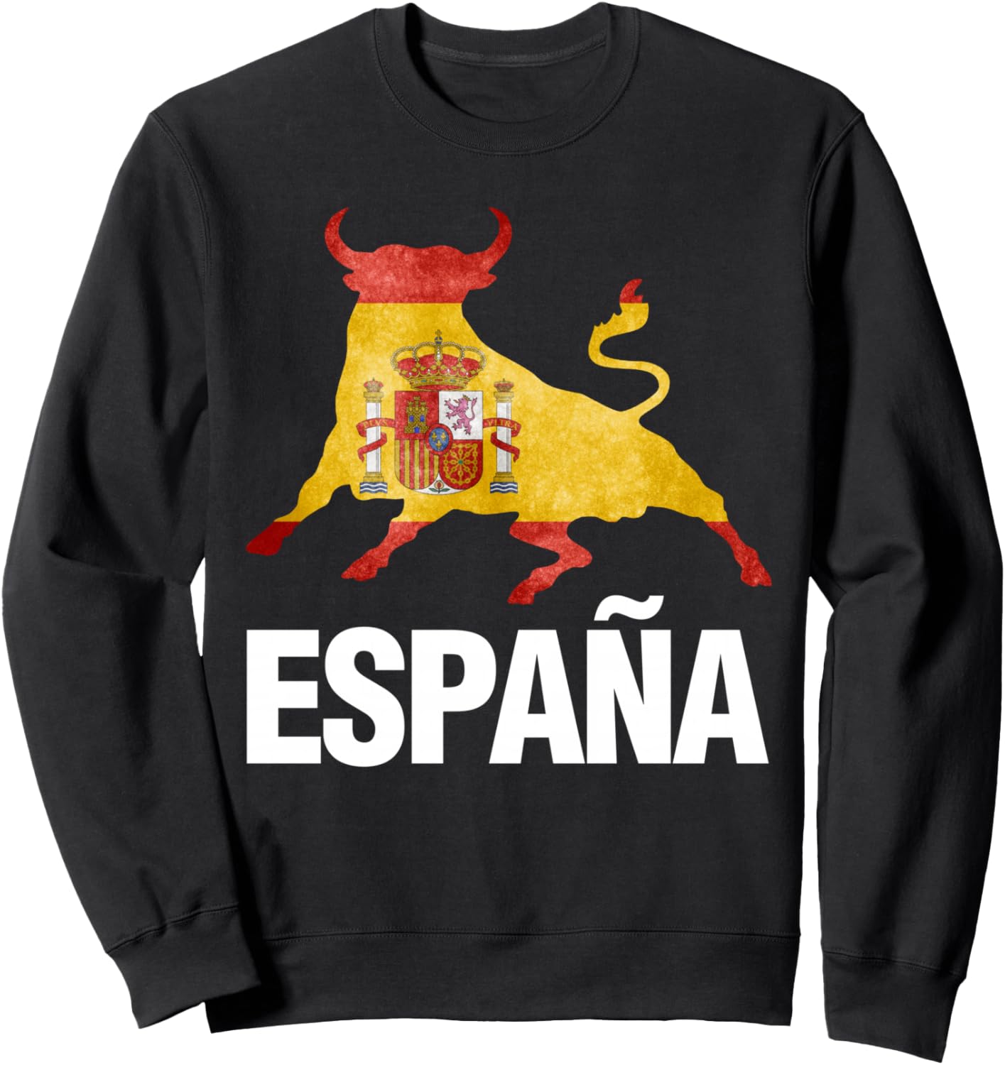 

Футболка с изображением флага Испании и быка, испанский подарок Spain Spanish Espana Travel Gift, черный