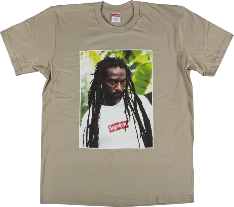 Футболка Supreme Buju Banton T-Shirt 'Clay', коричневый — фото 2