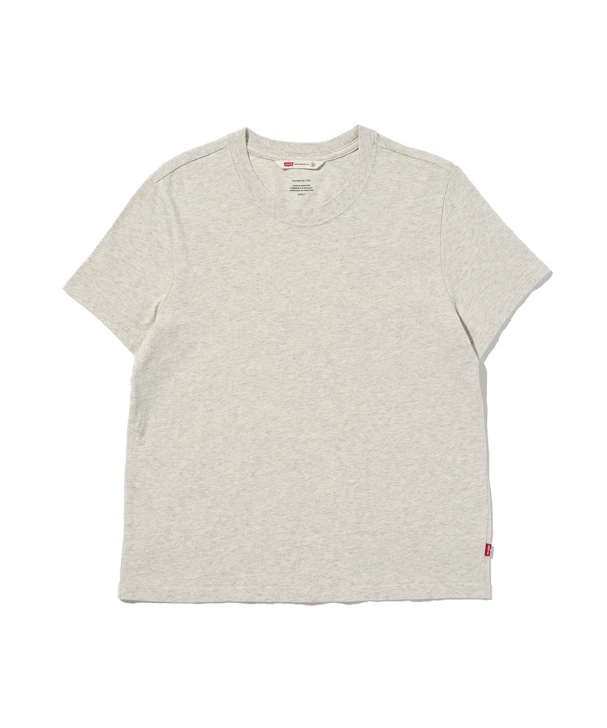Женская футболка с коротким рукавом Levi's Slub T-Shirt, Серый — фото 4
