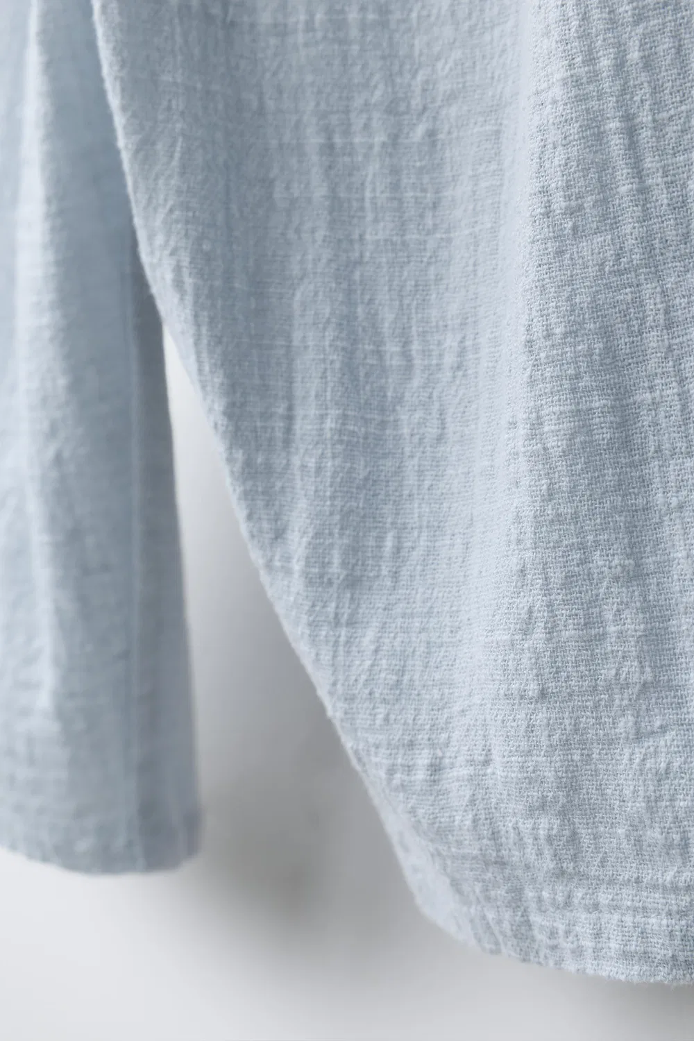 Брюки из комбинированной ткани ZARA, Bluish — фото 4