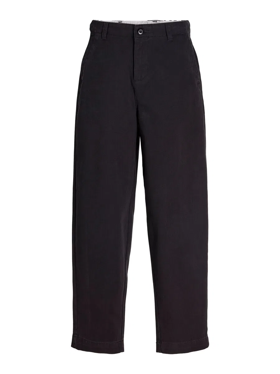 Детские брюки Jack & Jones Junior Regular Pants 'JPSTEvan Elvaro' черного цвета