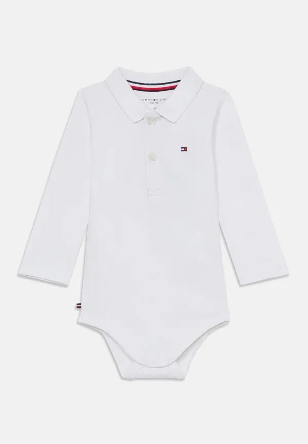 Комплект из поло и боди с длинным рукавом, хлопок Tommy Hilfiger, белый — фото 3