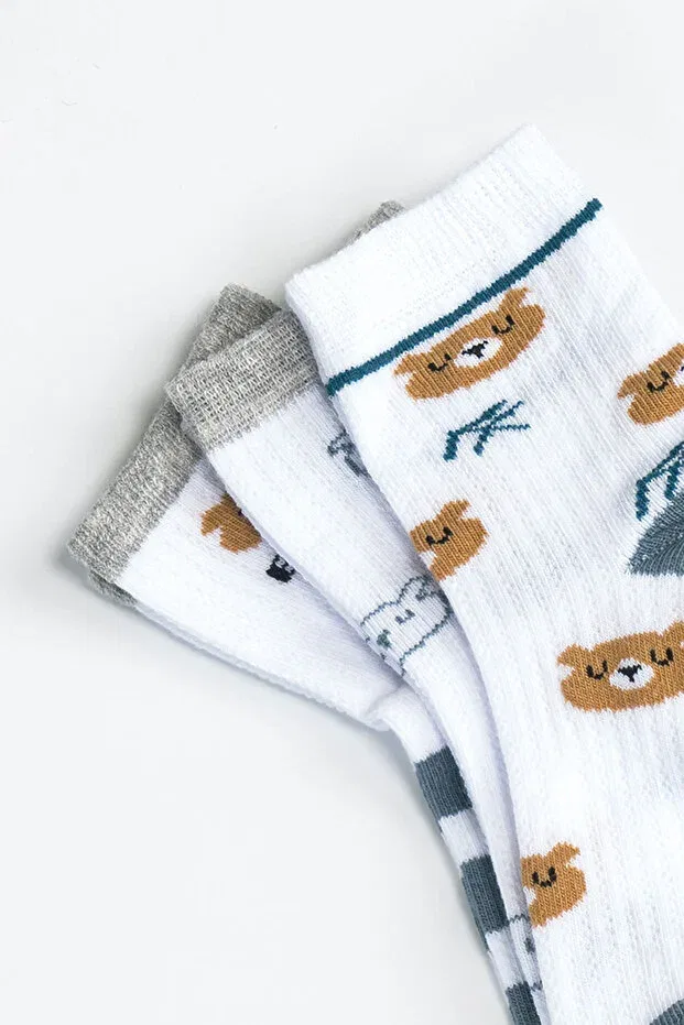 Детские носки для мальчиков хлопковые Aziz Bebe, Indigo — фото 3