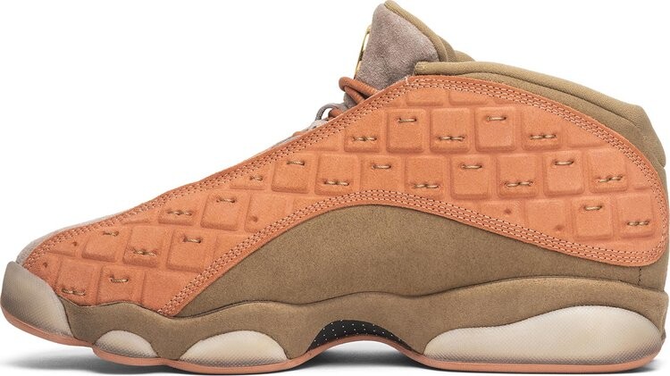 Кроссовки CLOT x Air Jordan 13 Retro Low NRG Terracotta, оранжевый — фото 3