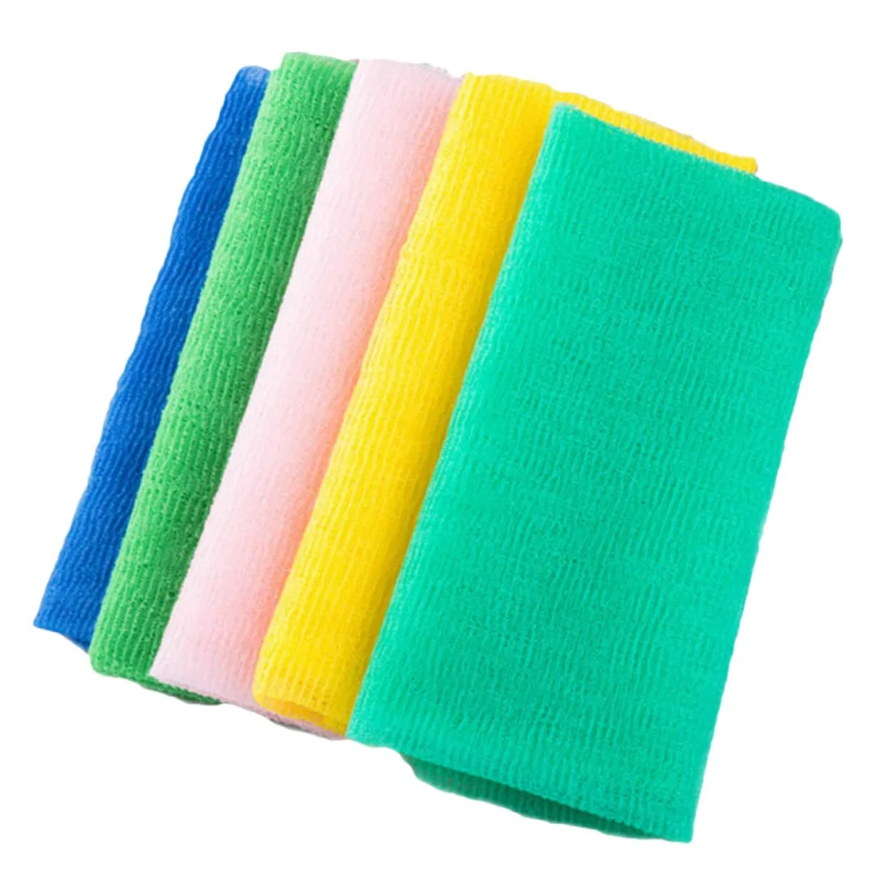 Пилинг-полотенце для душа, Nylon, 5 шт, 90x30x0.2 см, Mischfarben Partykindom — фото 2