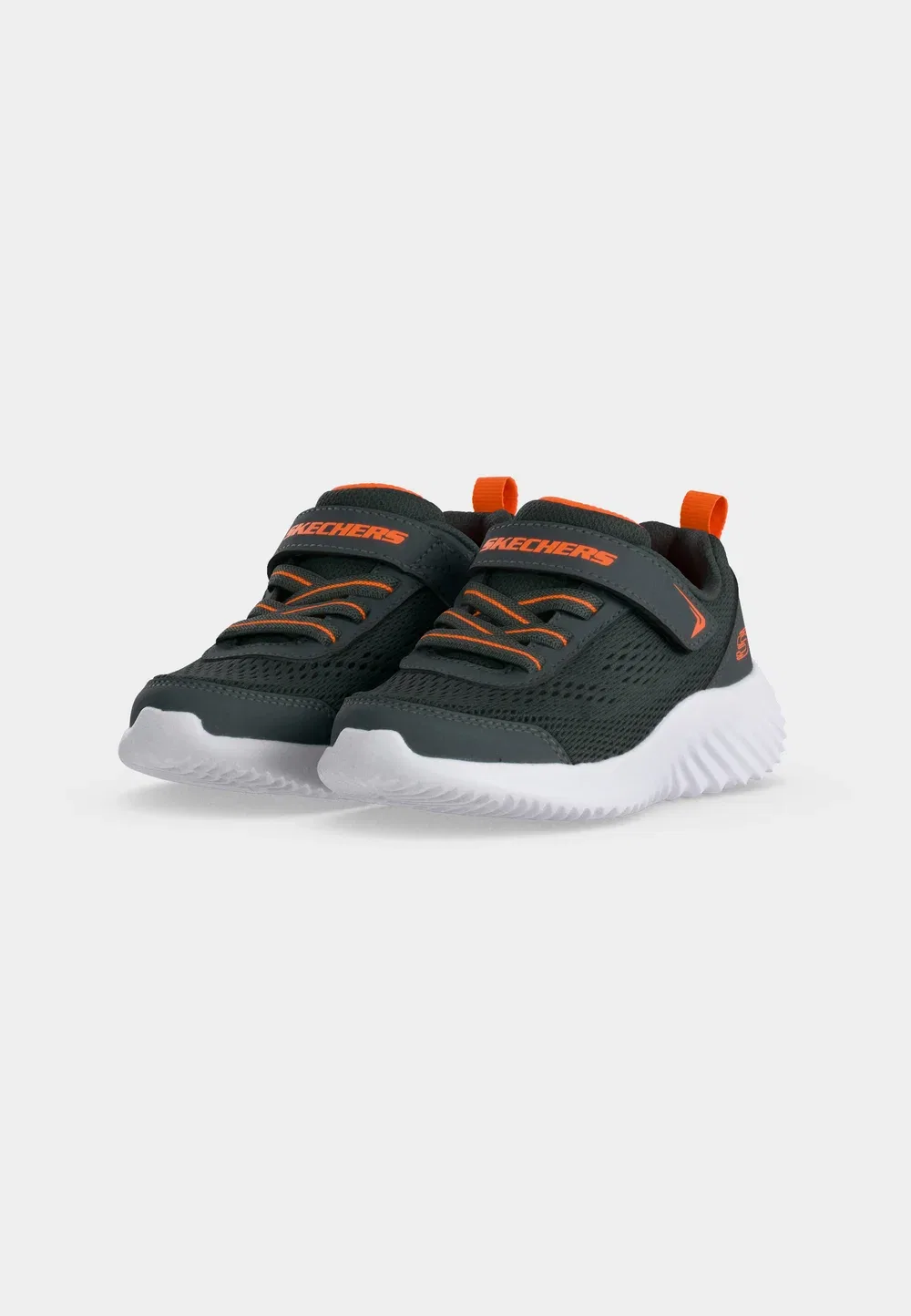 Баундер - кроссовки Skechers, Charcoal/Orange — фото 3