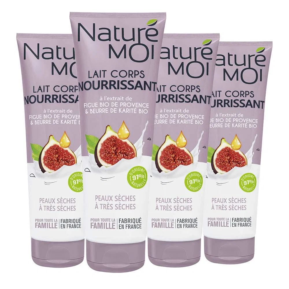 Молочко для тела питательное, Naturé moi, набор 4×250 мл