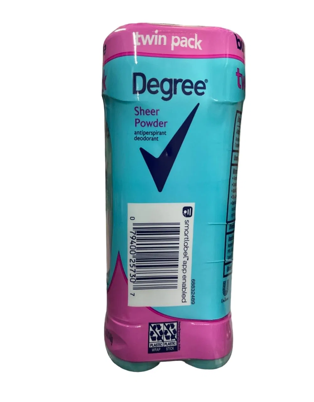 Антиперспирант-дезодорант Sheer Powder Degree, набор 2 шт, 144 г — фото 3