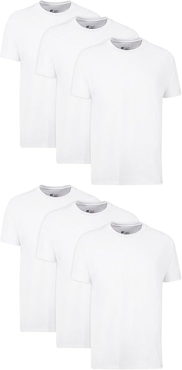 

Комплект футболок Hanes Undershirt Stay-Tucked Soft Cotton Undershirts, белый