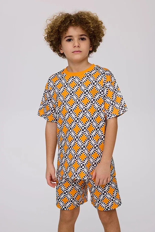 Детская футболка для мальчиков с принтом Nebbati, Patterned — фото 3