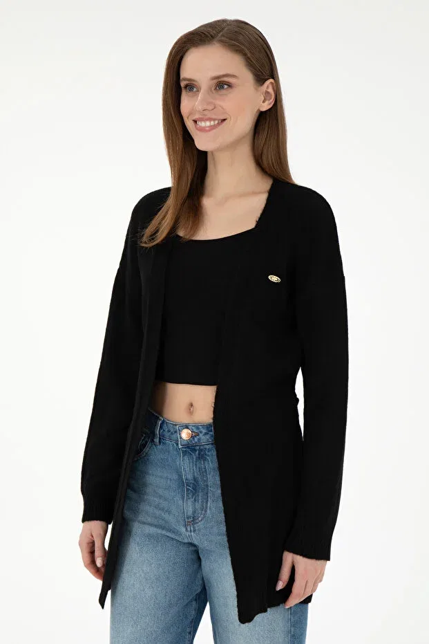Женский кардиган с длинным рукавом U.S. Polo Assn., Black