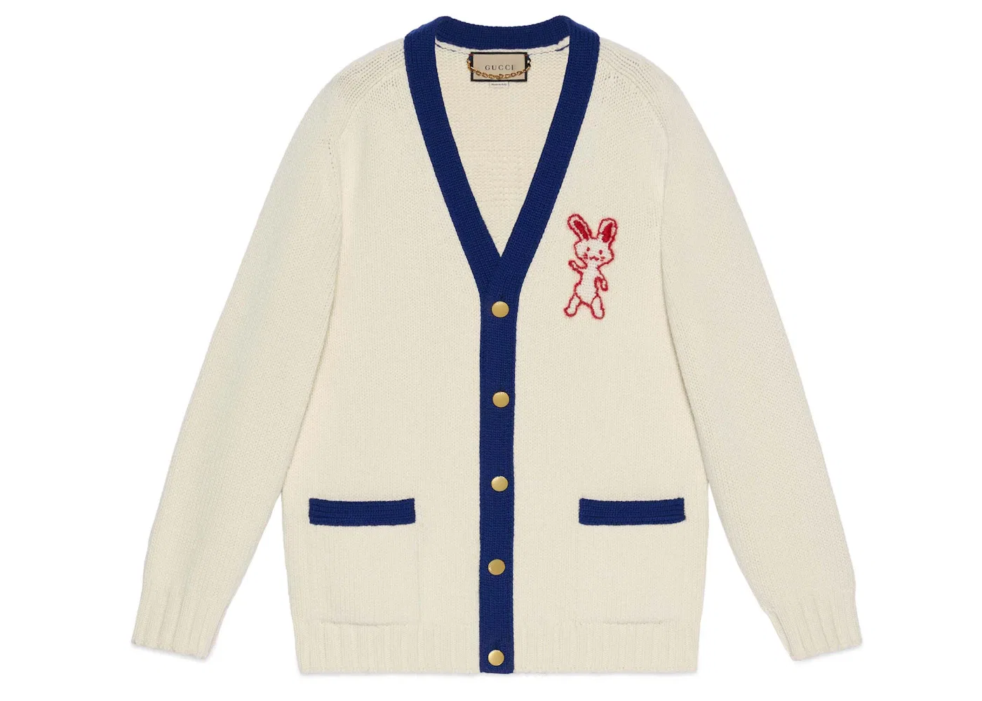 Мужской кардиган с длинным рукавом Cardigan Gucci, Ivory