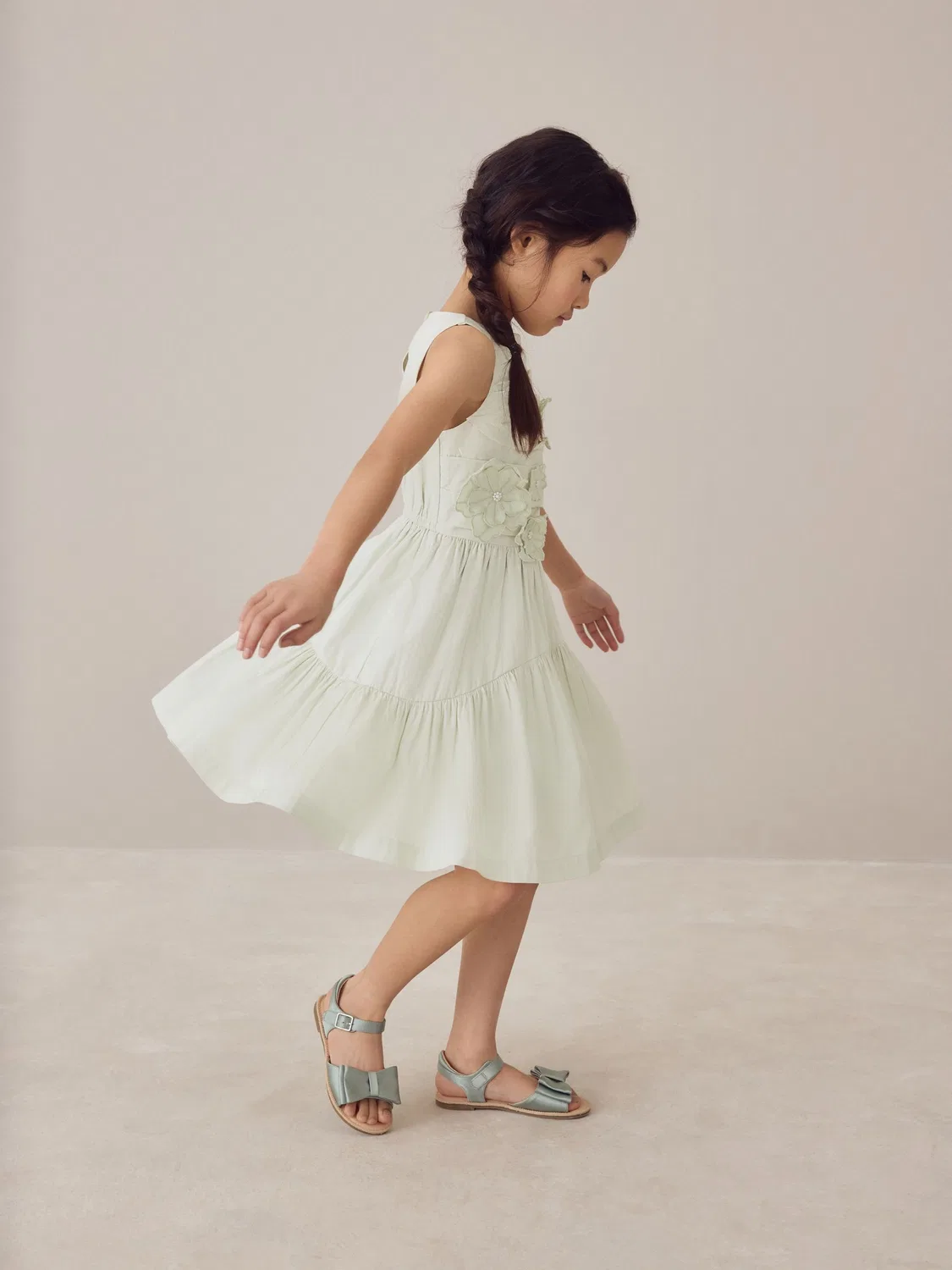 Платье с цветочным декором Laura Ashley, Мятно-зеленый — фото 4