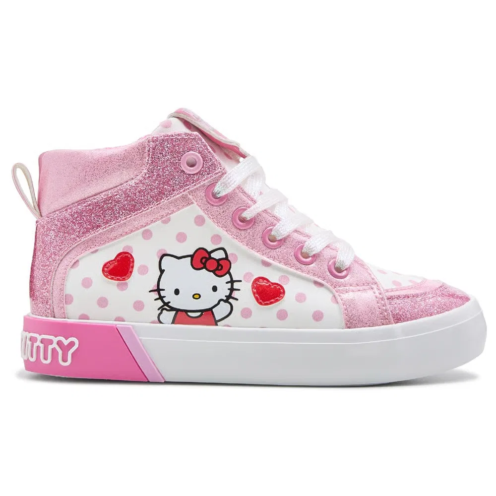 Детские высокие кроссовки Hello Kitty, Pink Multi — фото 2