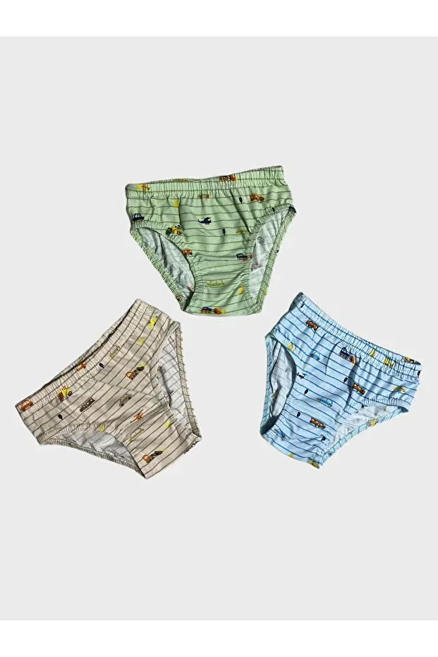 Детский комплект ползунков для мальчиков в полоску Elmas Kids, Blue Green Cream