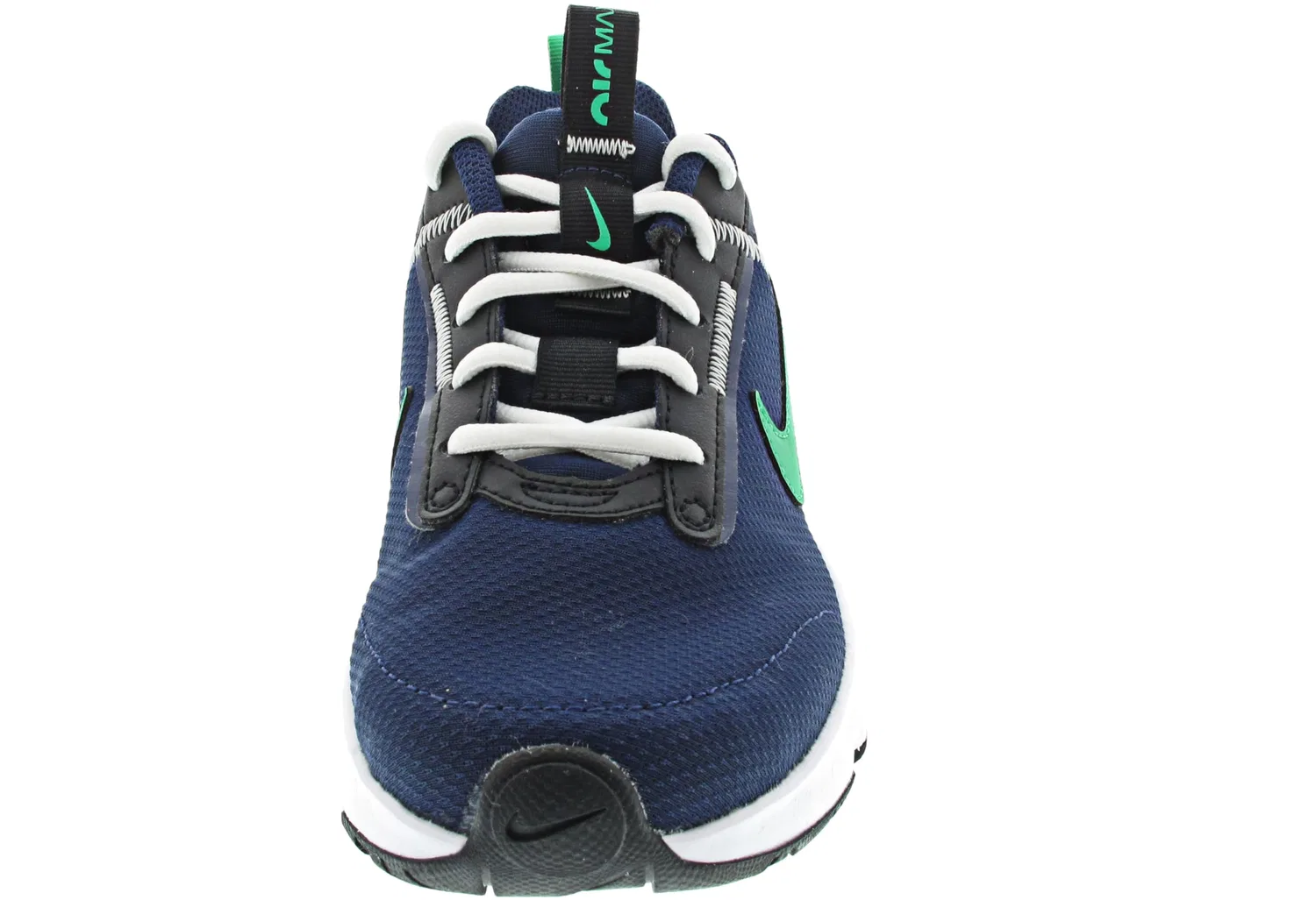 Детские кроссовки для мальчиков с амортизацией Air Max Intrlk Lite NIKE, Midnight Navy Stadium Green Black — фото 4