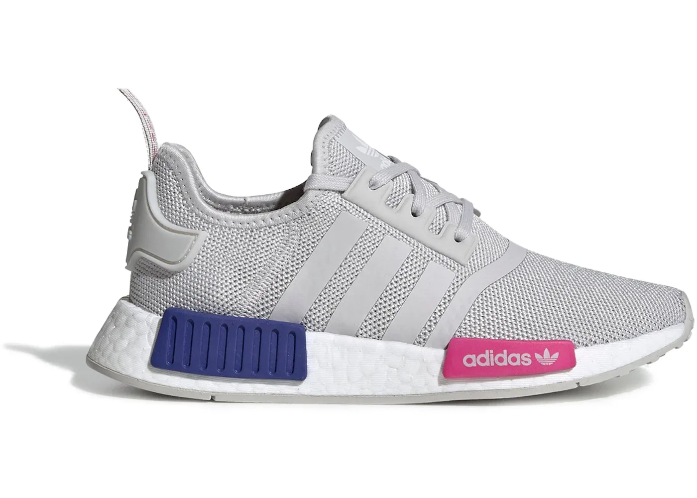 Детские кроссовки Lifestyle с технологией Boost Adidas NMD R1, Grey One Grey One Shock Pink