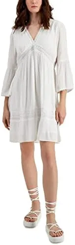 Женское платье с кружевной отделкой International Concepts, White