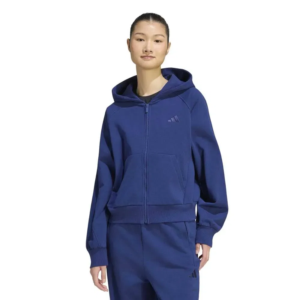 Толстовка с полной застежкой-молнией Small Logo Adidas, синий