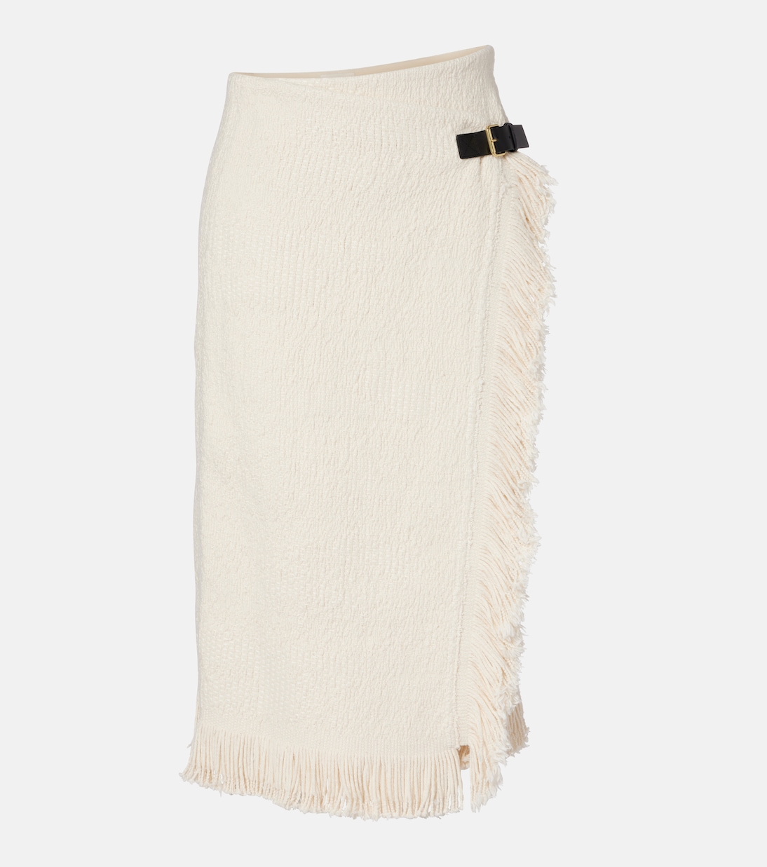 

Юбка миди из хлопка и льна Galla Isabel Marant, экрю