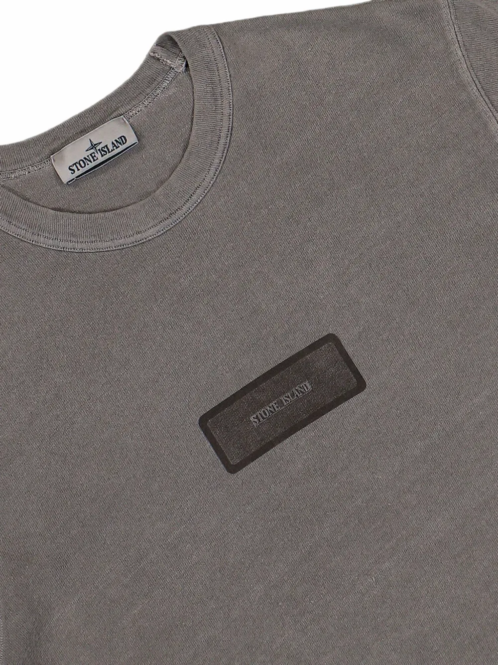 Футболка хлопковая 2100012 Stone Island, серый — фото 3