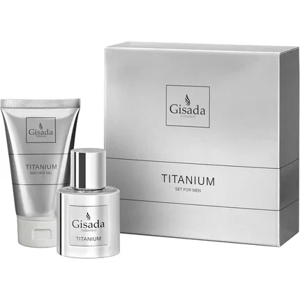 Парфюмерный набор мужской Gisada Titanium, Eau De Parfum 50ml и гель для душа 100ml
