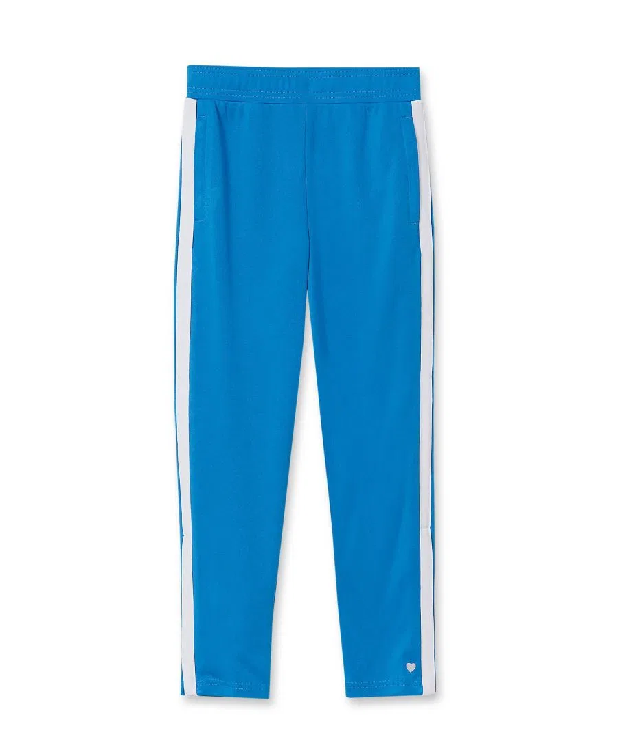 Спортивные брюки с зауженным низом, с боковыми лампасами Lands' End, French Blue