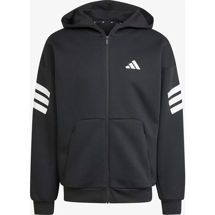 Худи с капюшоном и с принтом Future Icon 3-Stripes adidas, Черный — фото 4
