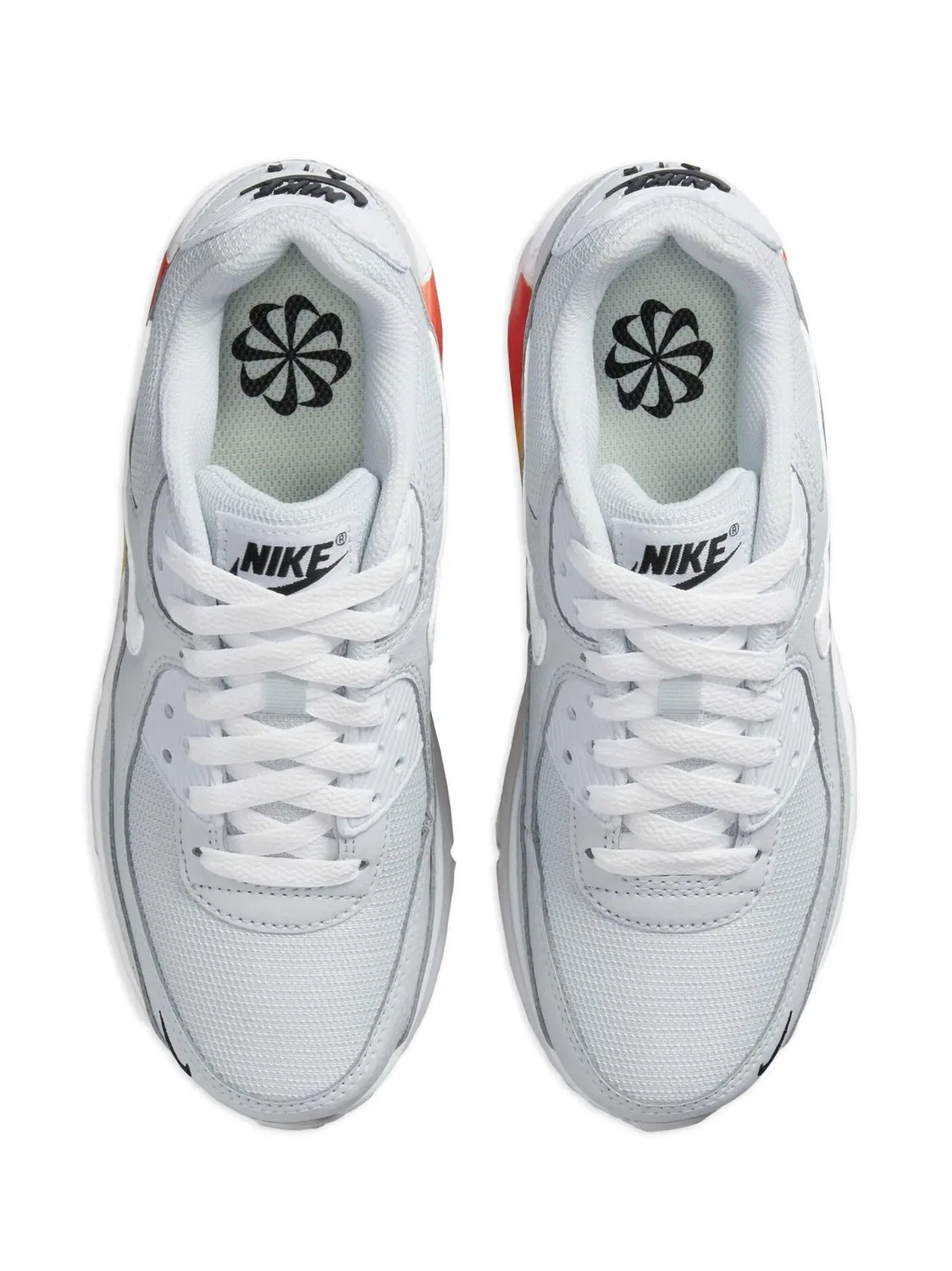 Кроссовки Air Max 90 Pure Platinum Cosmic Clay Lightning White Nike Kids, белый — фото 4