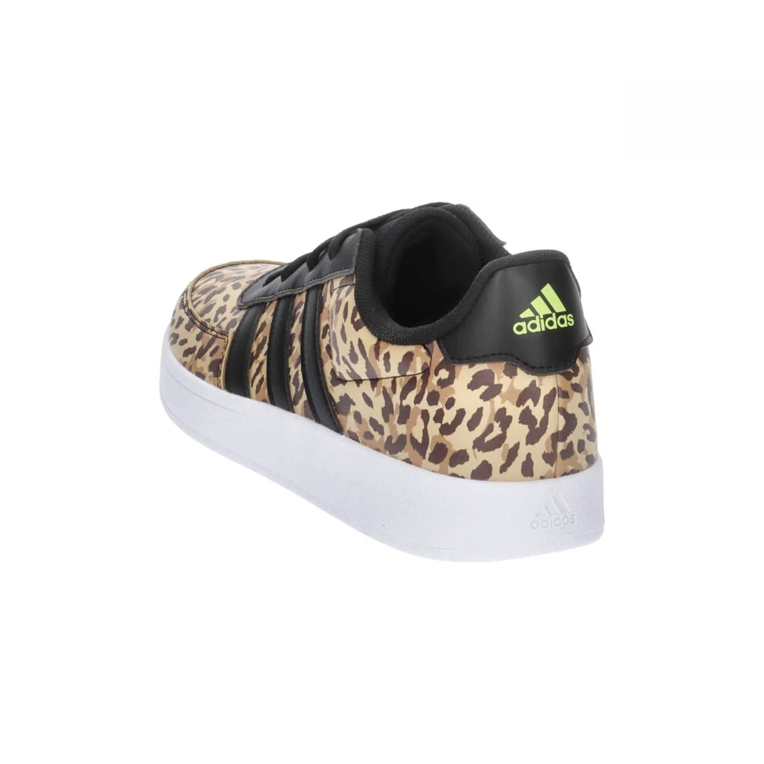 Детские кроссовки для мальчиков с закрытым носком Breaknet 2.0 Adidas, Core Black Pattern Pulse Lime — фото 4