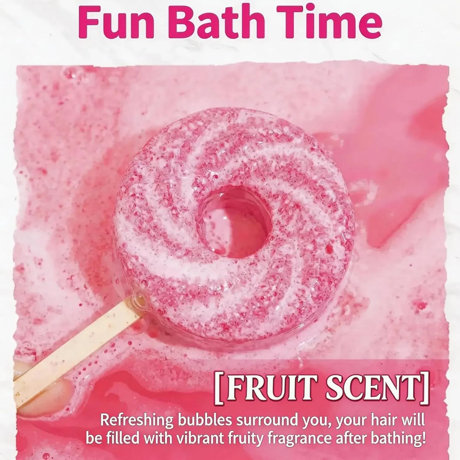 Бомбочки для ванны Bath Bombs, DAWCBVJQ, 6 шт, 120 г, Fruchtiger Duft — фото 4