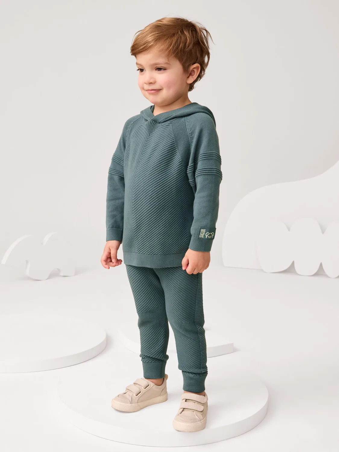Спортивный костюм Next Blue Knitted Hoodie and Jogger Set, синий