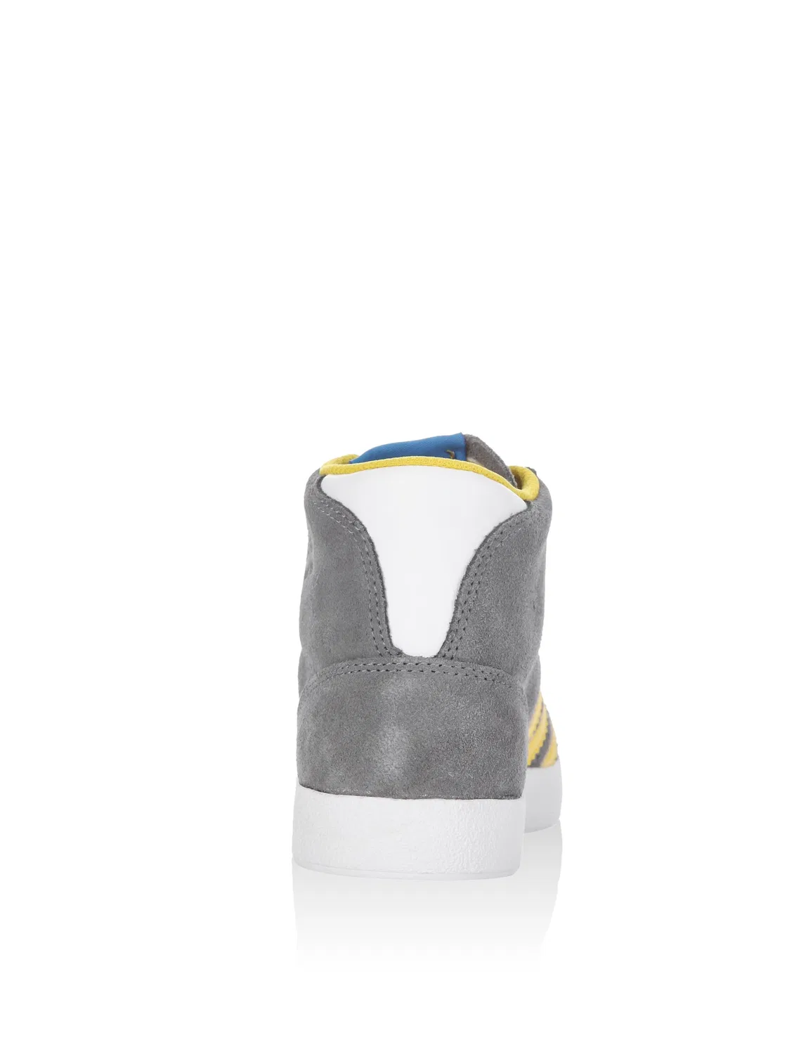 Детские кроссовки для мальчиков с полосками Basketball Profi K Adidas, Grey Yellow — фото 2