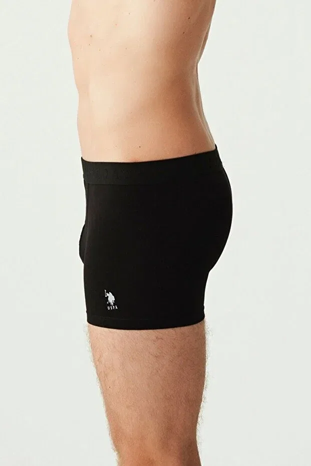 Мужские боксеры с принтом U.S. Polo Assn., Black — фото 3