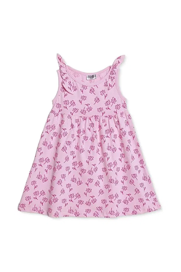 Детское платье для девочек с принтом Hellobaby Ebebek Hello Baby, Pink Printed