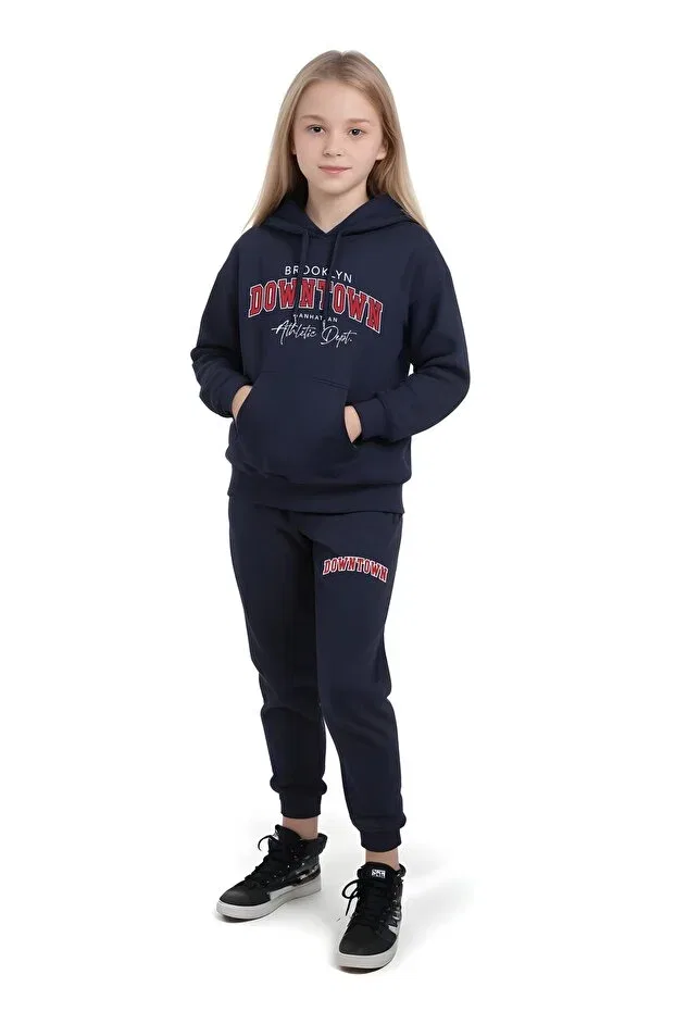 Детский комплект для девочек с принтом Panios Kids, Navy Blue