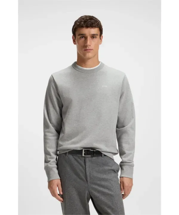 Свитшот с круглым вырезом Regular Fit, Boss, черный