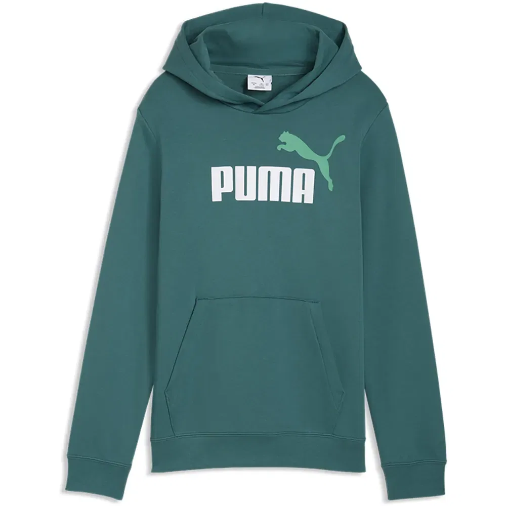 Худи с логотипом Puma Ess 2 Color Nº1, зеленый
