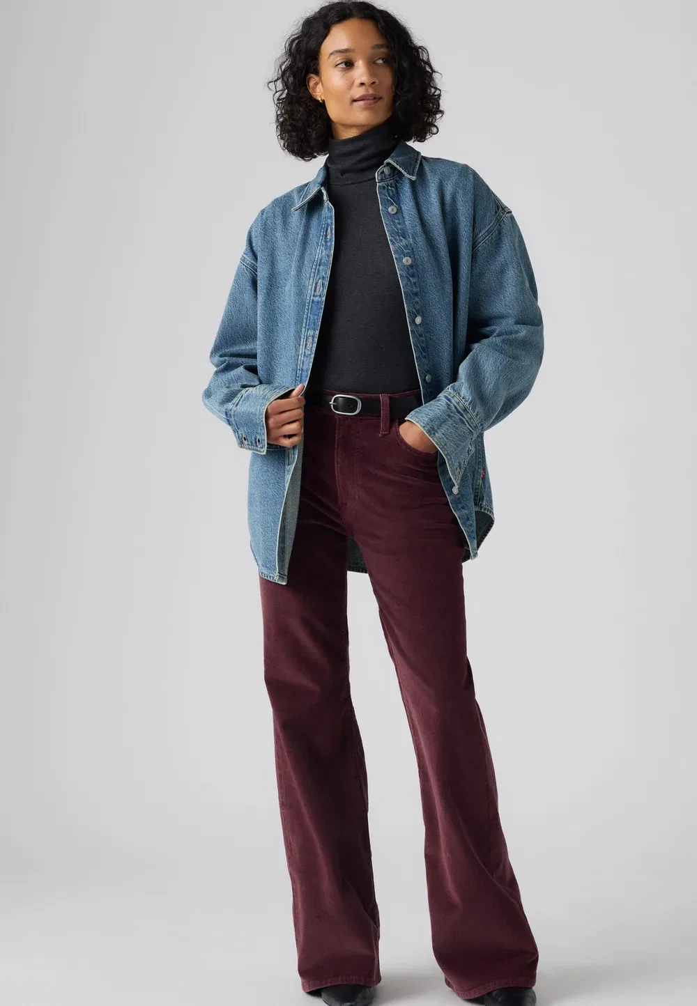 Джинсы-Клеш с расклешенными штанинами Levi'S, Red — фото 2