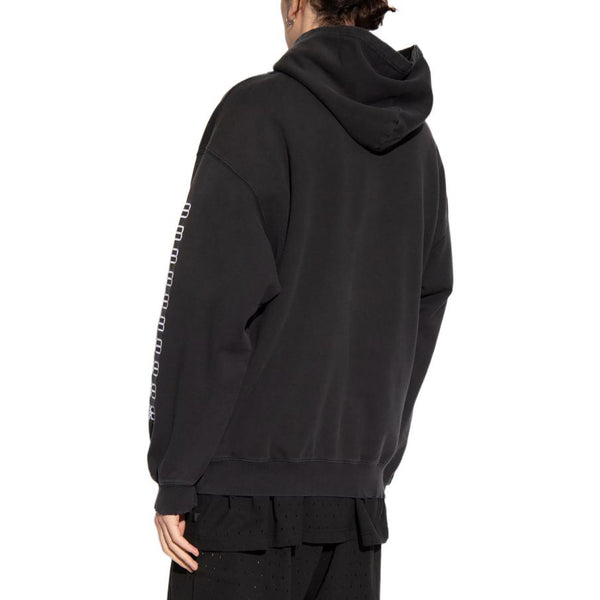 Толстовка bb paris icon medium fit hoodie 'black white' Balenciaga, черный — фото 3