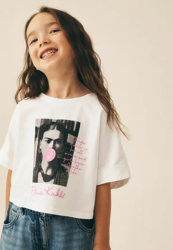 Футболка с принтом Print t-shirt Next, white, белый — фото 2